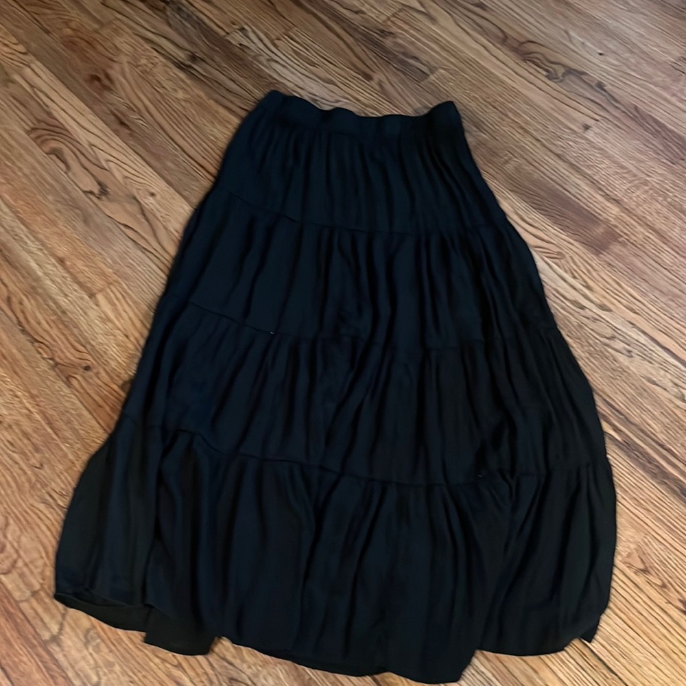 Black maxi skirt